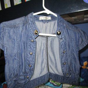 Woman's denim button-down jacket